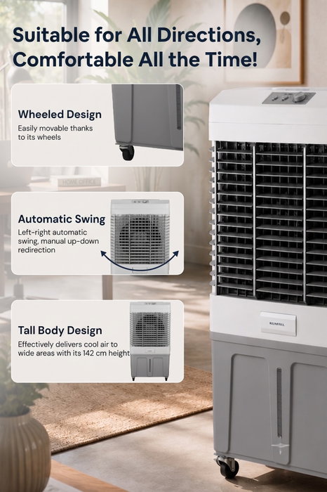 Kumtel HAC-100 Enfriador de Aire Gris